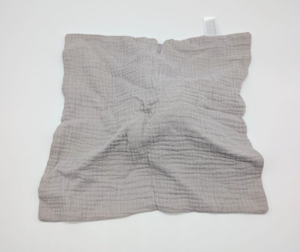 NWT Carter's Child of Mine Muslin Gray Elephant Lovey Security Blanket Unisex - Picture 4 of 9
